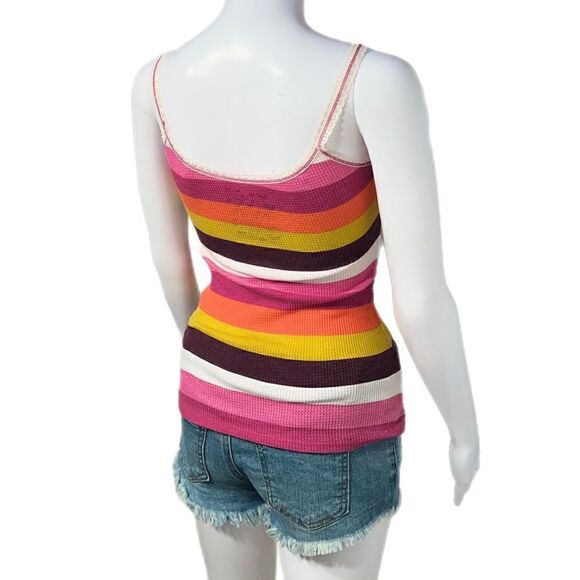 Nollie Stripe Waffle Tank - Picture 5 of 7